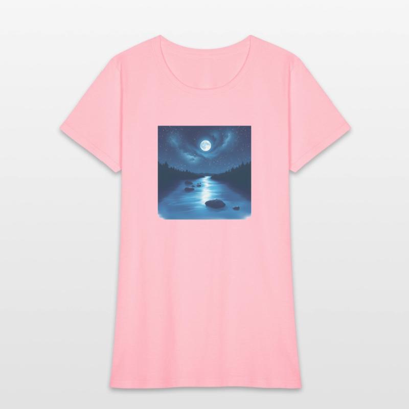 River Under the Starry Sky