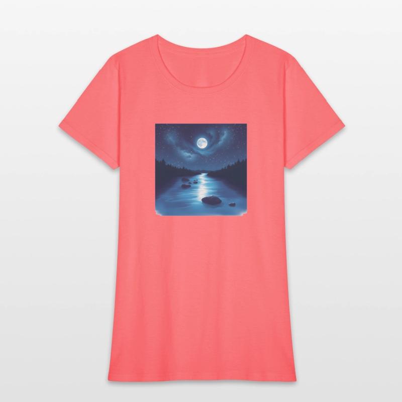 River Under the Starry Sky