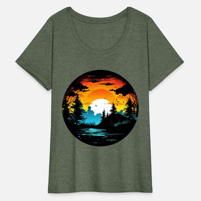 Riverside Twilight in the Forest