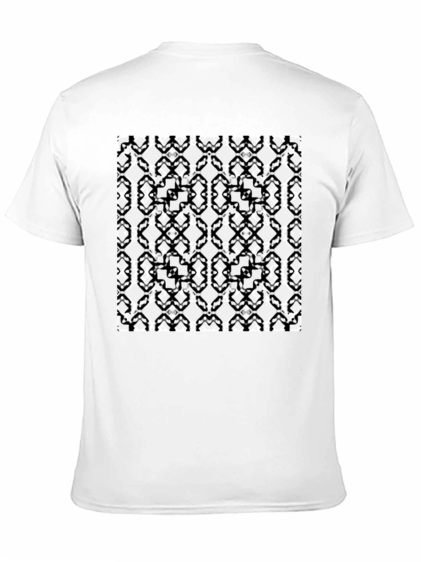Geometric Pattern Black T-Shirt