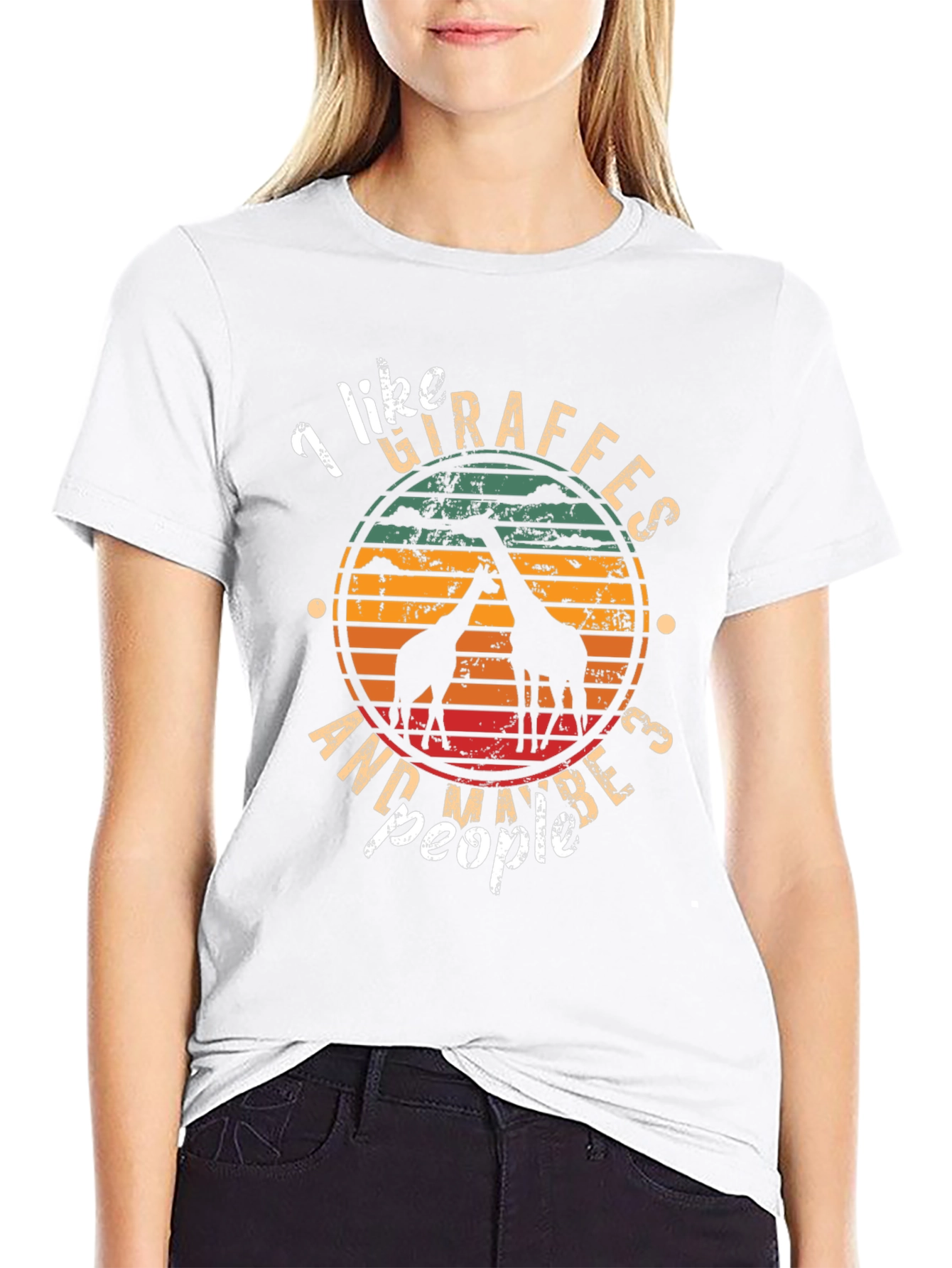 I Like Giraffes and Maybe 3 People T-Shirt