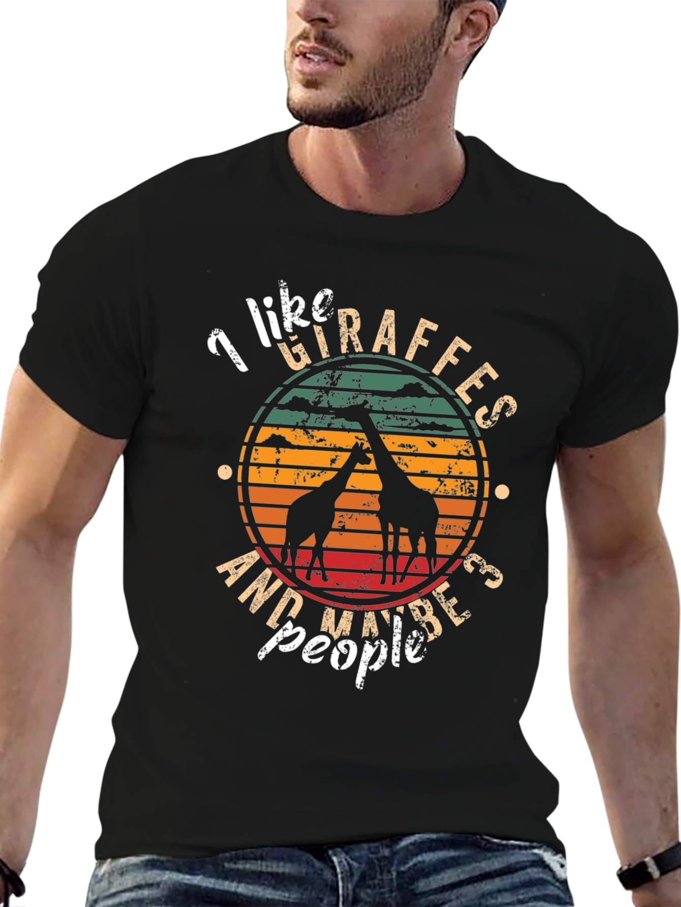 I Like Giraffes and Maybe 3 People T-Shirt