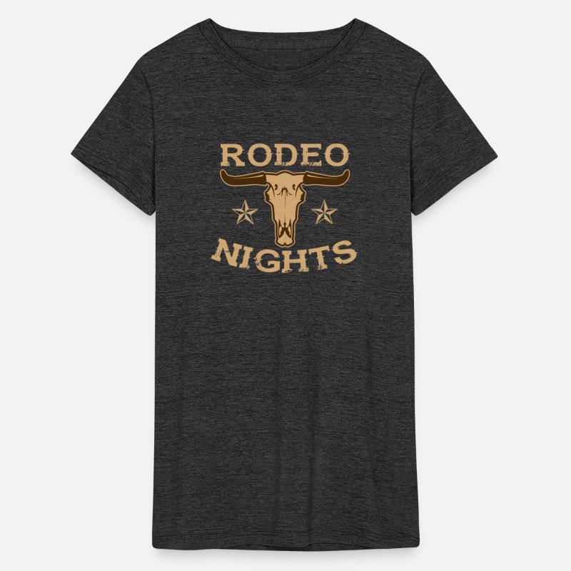 Rodeo Nights With Stars And Cow Skull