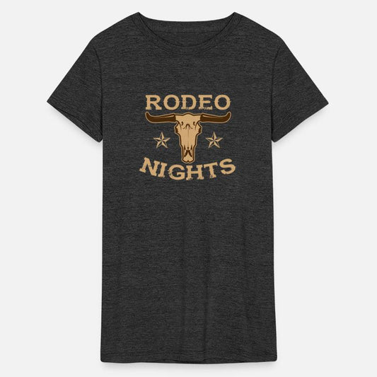 Rodeo Nights With Stars And Cow Skull