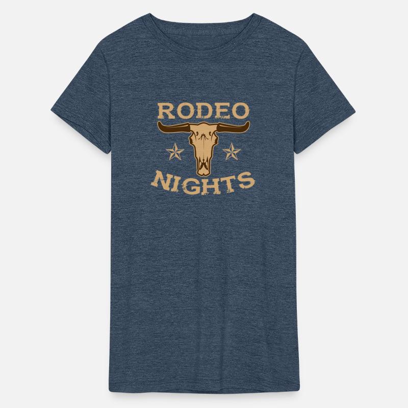 Rodeo Nights With Stars And Cow Skull