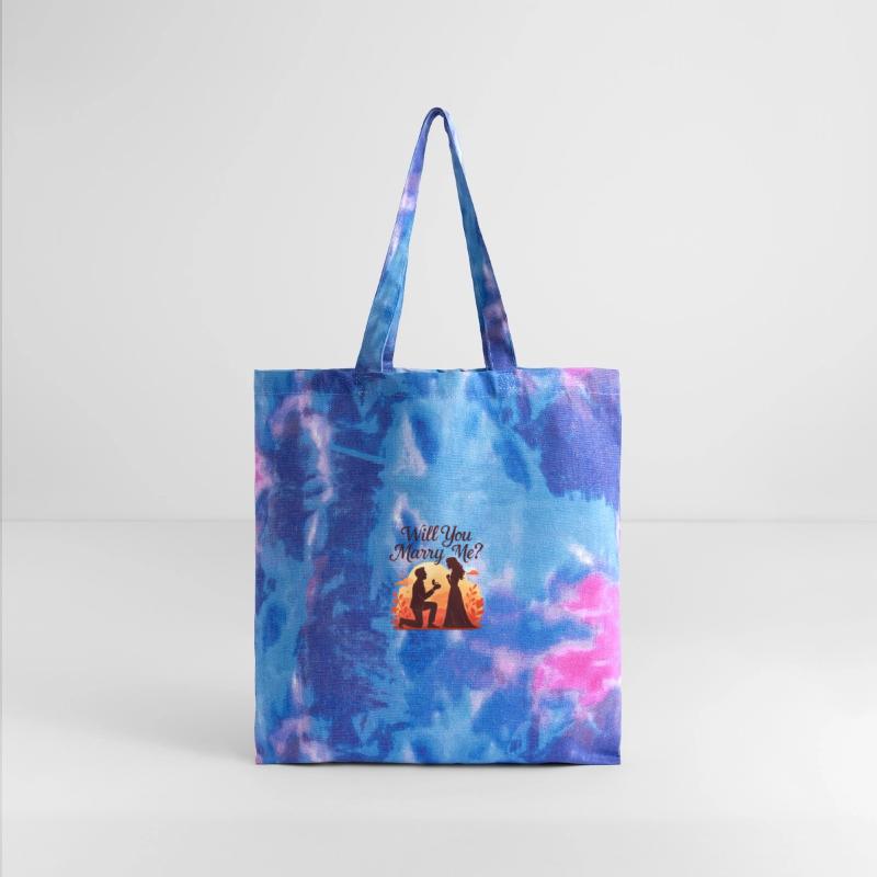 Romantic Sunset Proposal Illustration