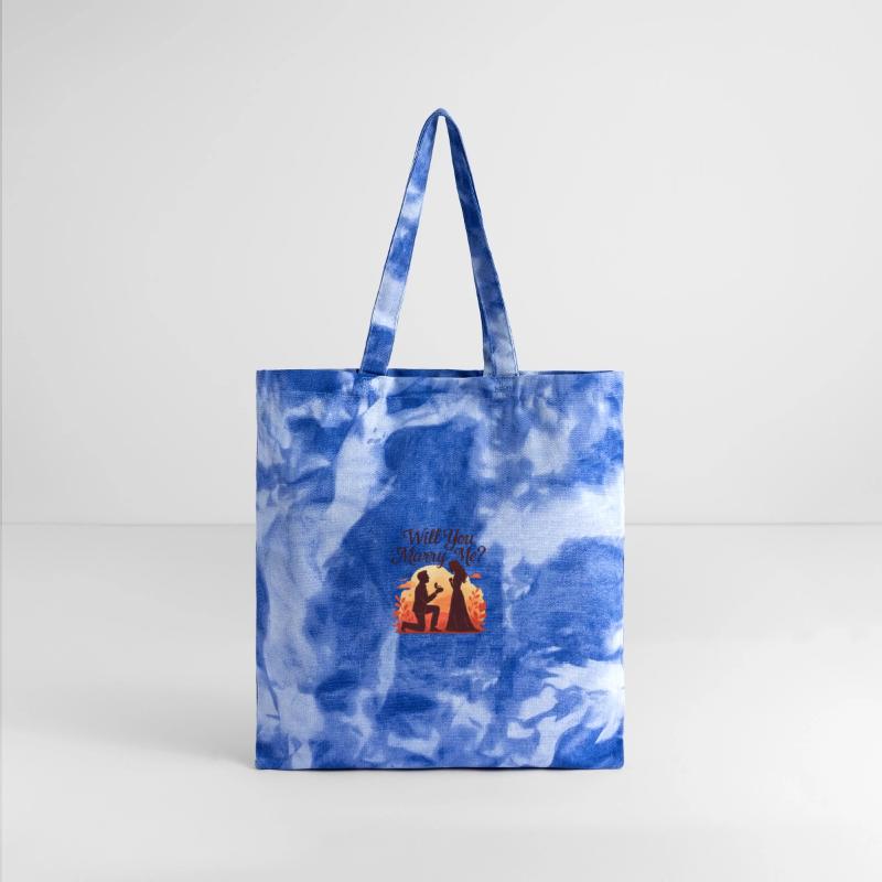 Romantic Sunset Proposal Illustration