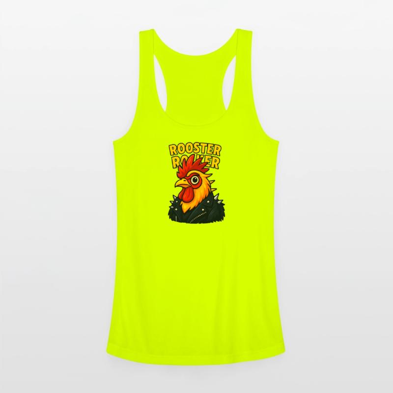 Rooster Punk Rebel T-Shirt Design