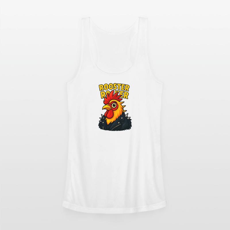 Rooster Punk Rebel T-Shirt Design