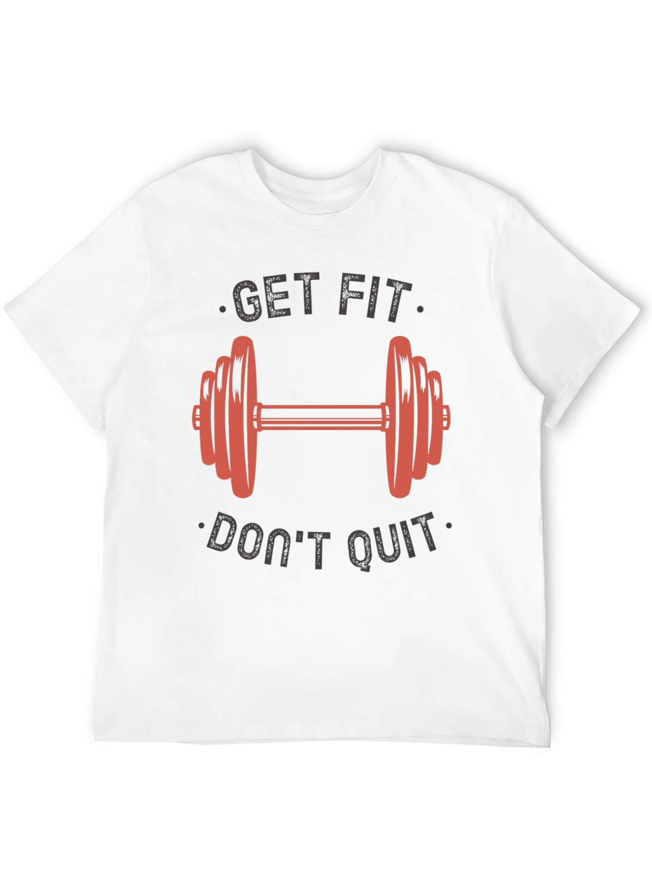 Get Fit Dont Quit Graphic T-Shirt - Gym Motivation