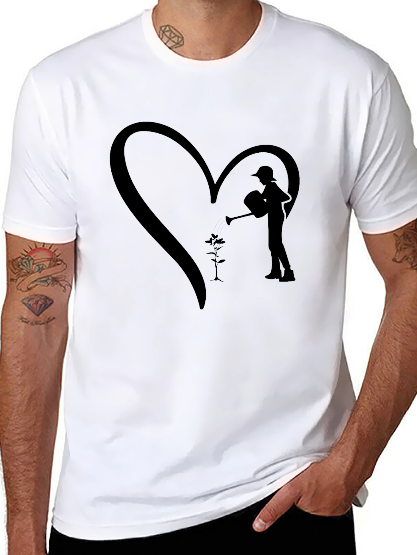 Gardeners Heart T-Shirt - Black