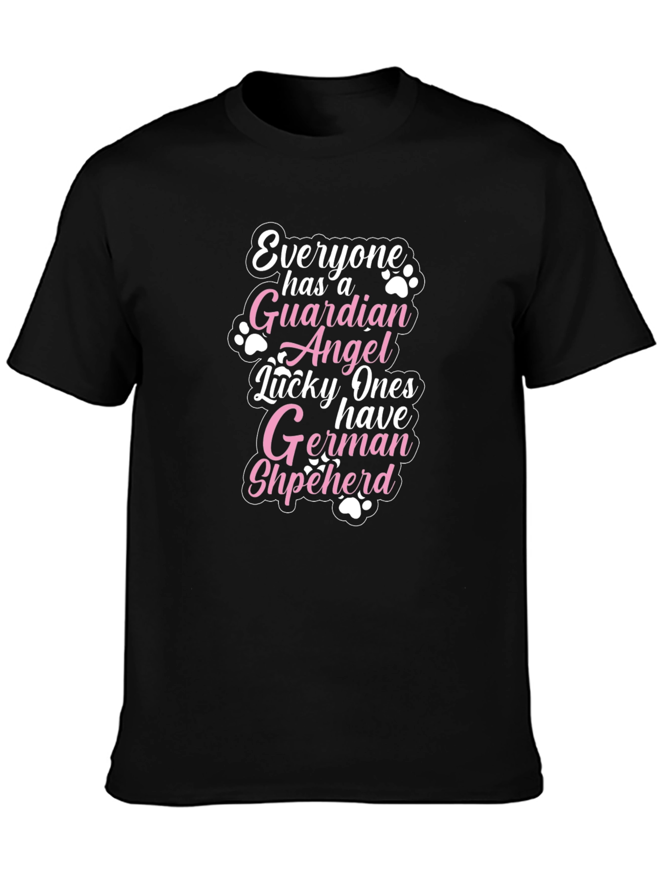 German Shepherd Guardian Angel Graphic T-Shirt