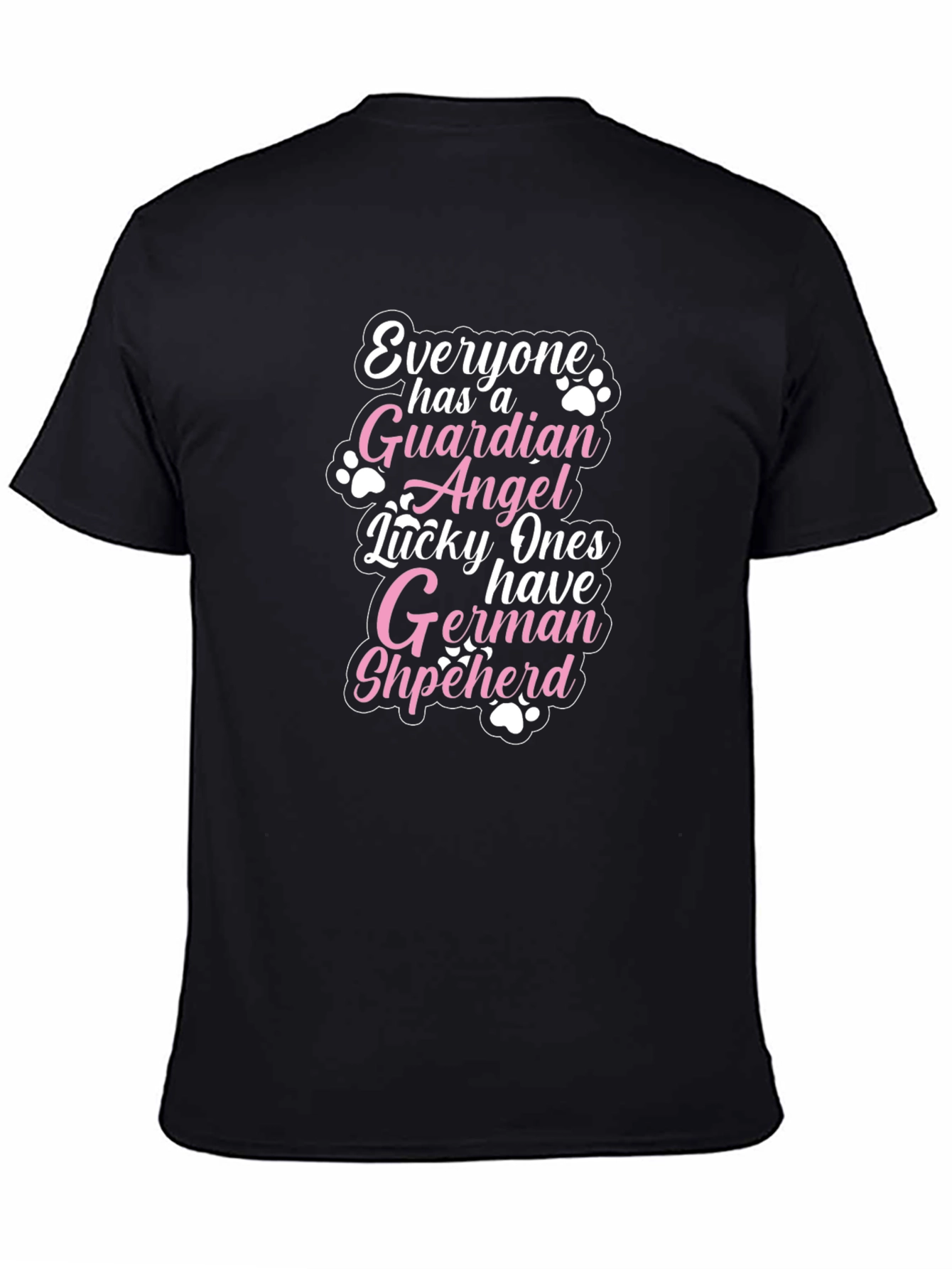 German Shepherd Guardian Angel Graphic T-Shirt