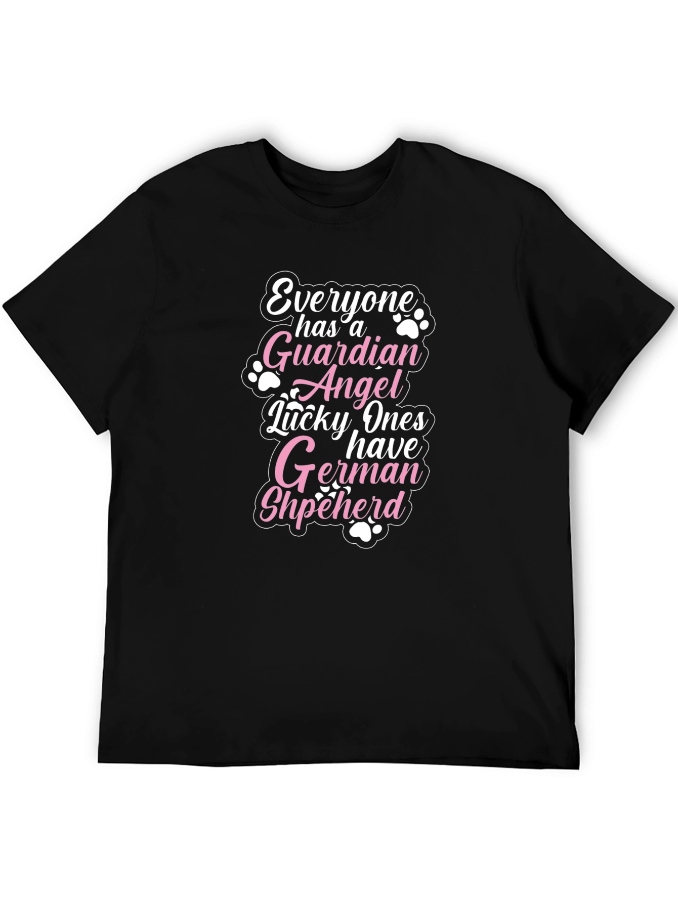 German Shepherd Guardian Angel Graphic T-Shirt