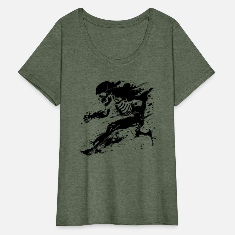 Running Skeleton Streetart