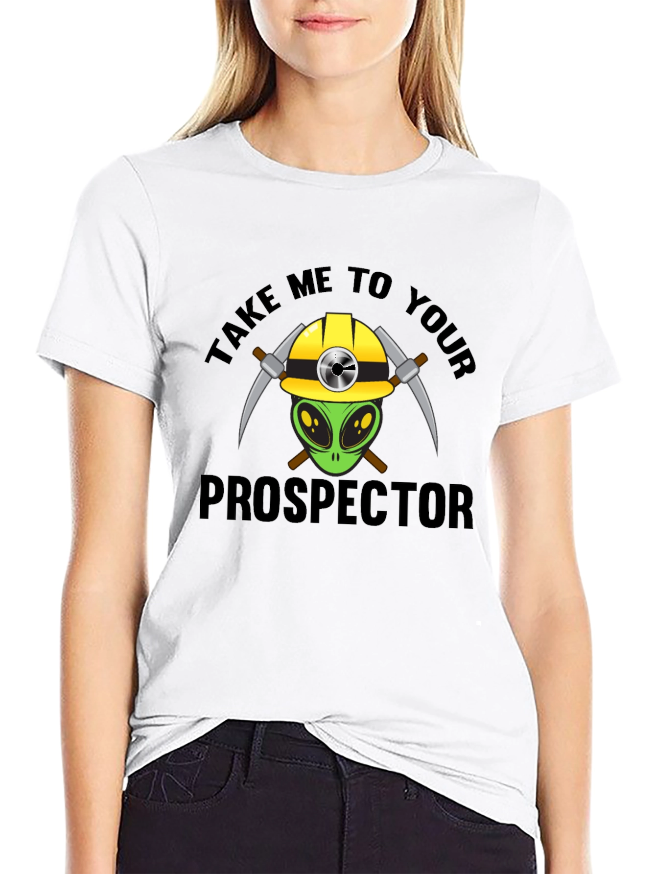Alien Prospector T-Shirt - Funny Graphic Tee