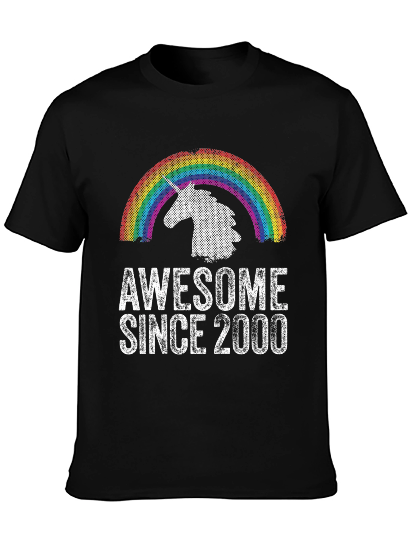 Awesome Since 2000 Unicorn Rainbow T-Shirt
