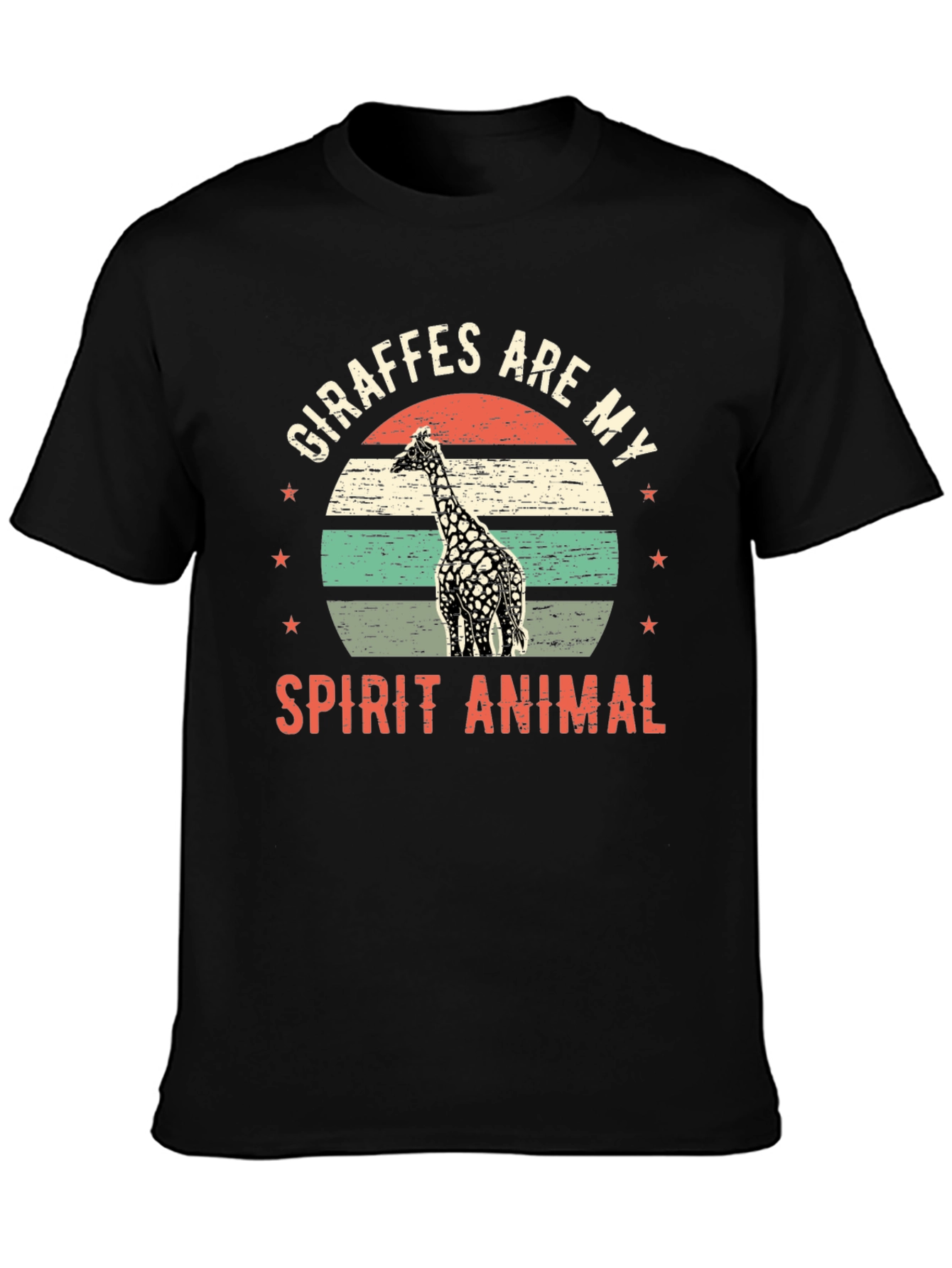 Giraffe Spirit Animal Graphic T-Shirt