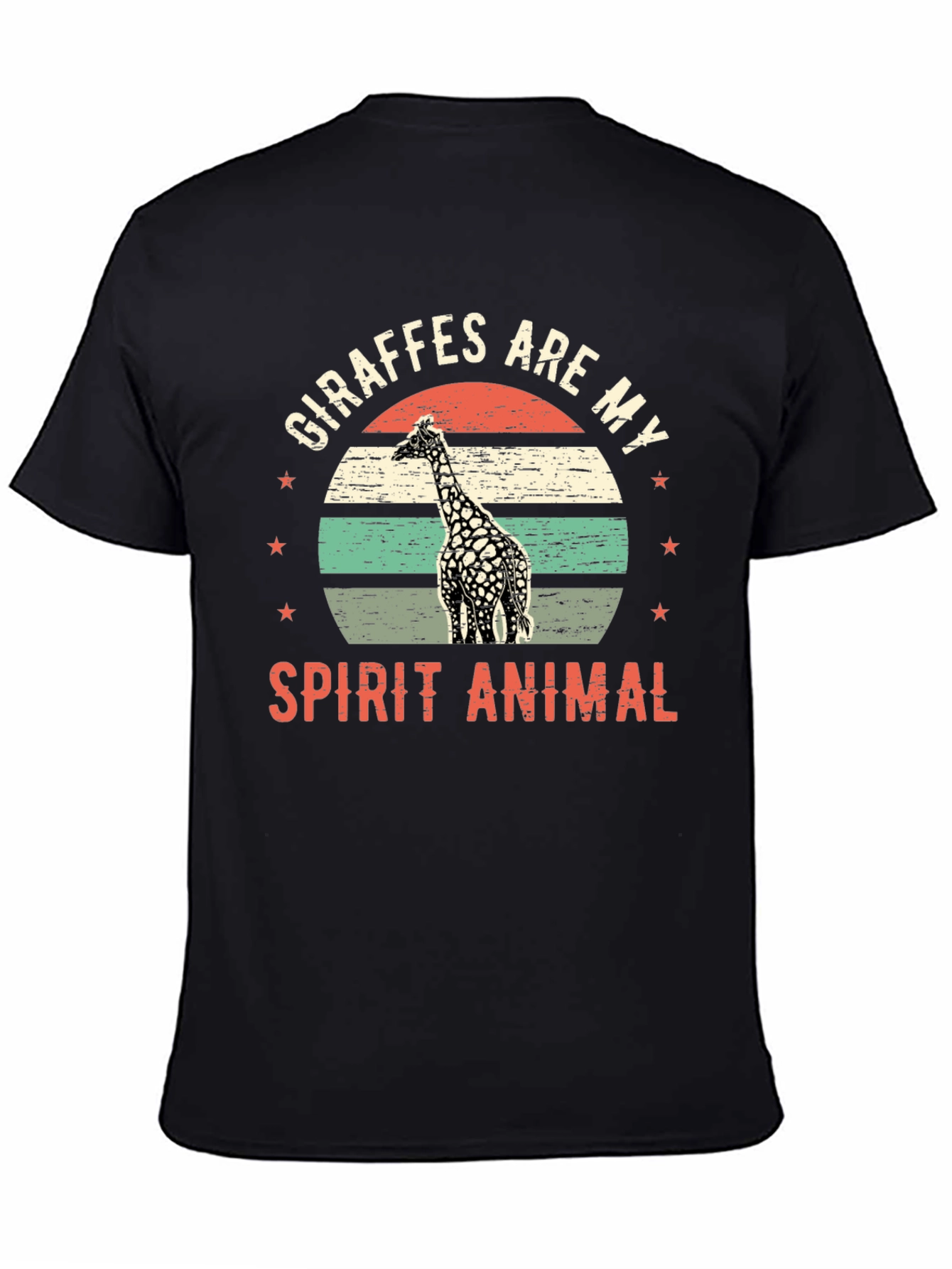 Giraffe Spirit Animal Graphic T-Shirt