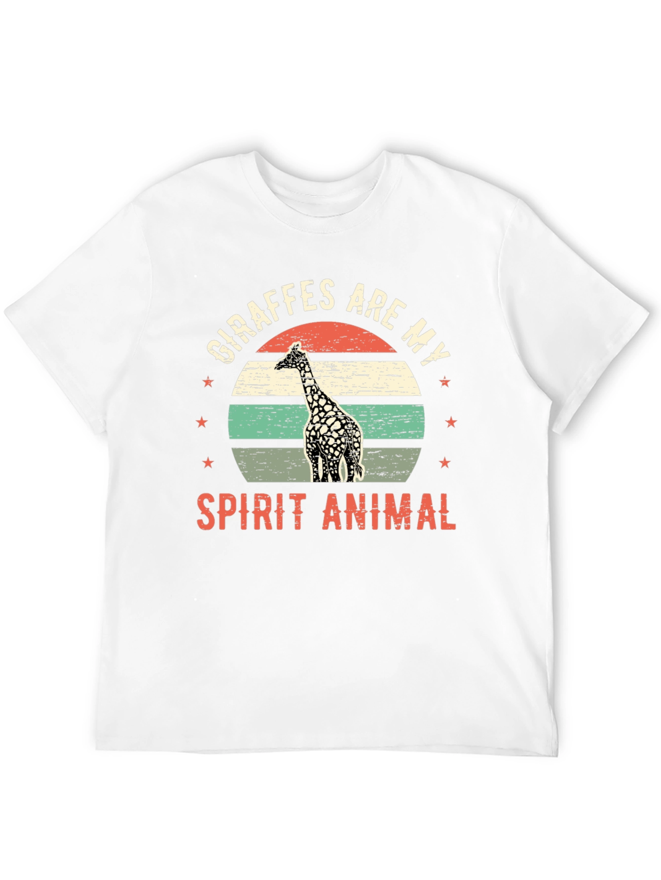 Giraffe Spirit Animal Graphic T-Shirt
