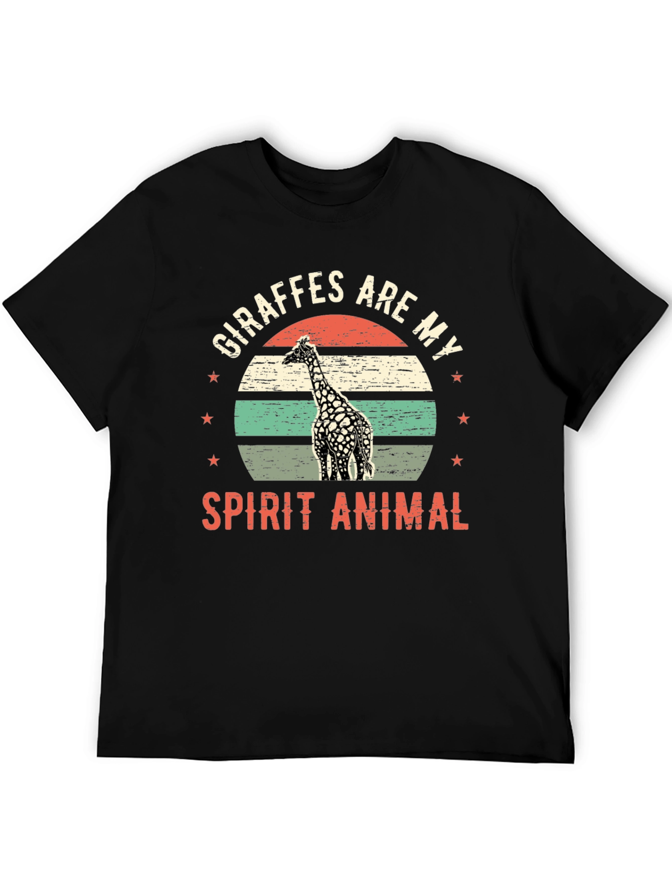 Giraffe Spirit Animal Graphic T-Shirt