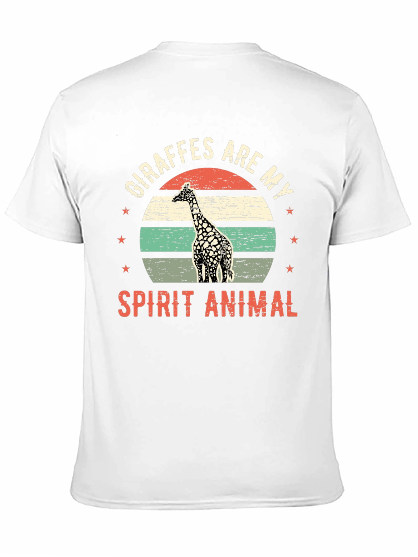 Giraffe Spirit Animal Graphic T-Shirt