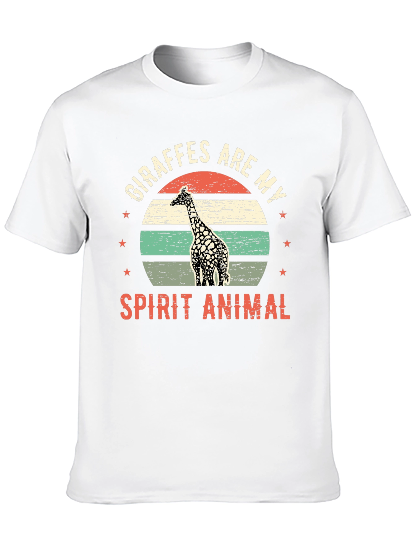 Giraffe Spirit Animal Graphic T-Shirt
