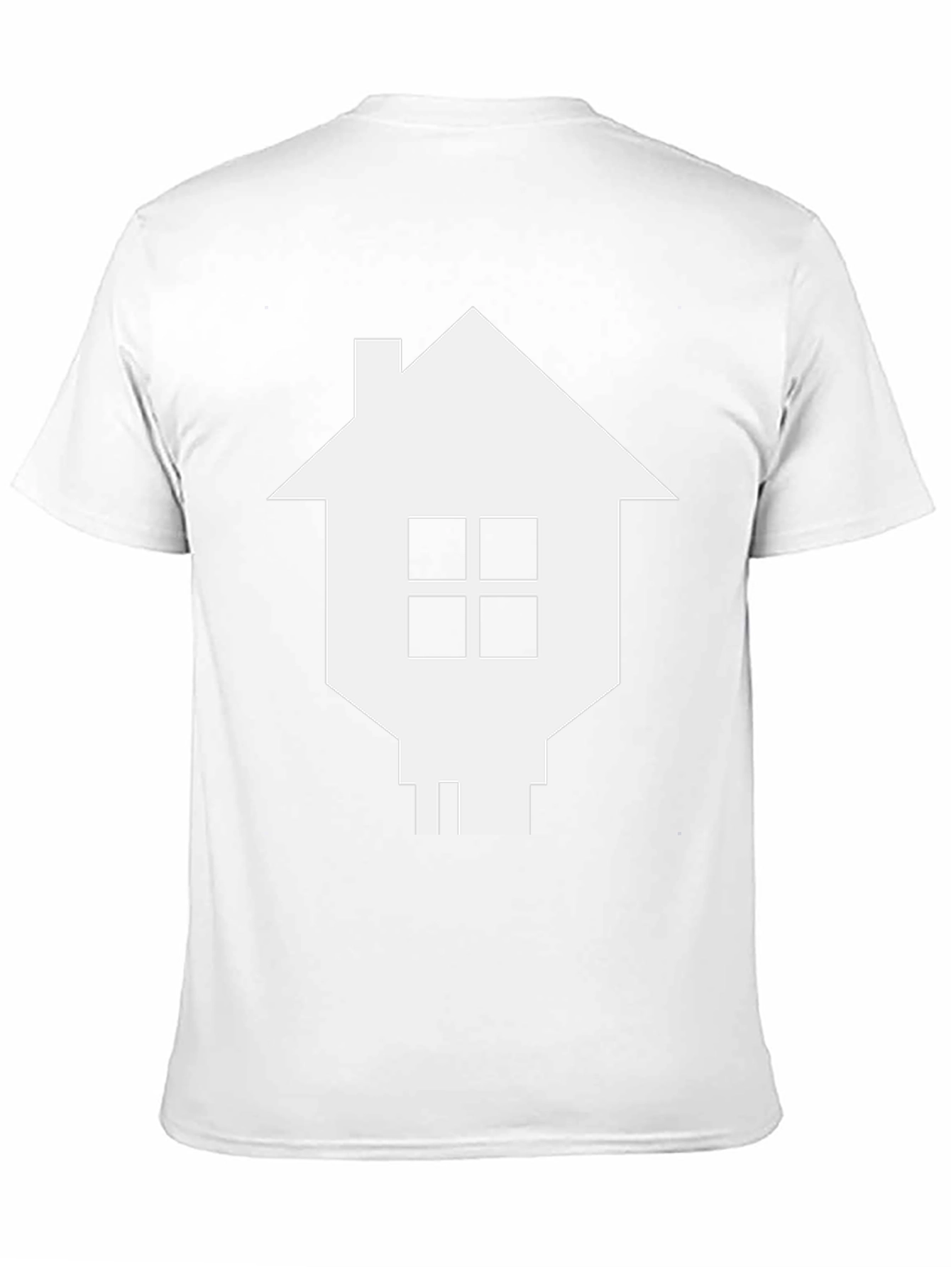Geometric House Graphic Tee - Black