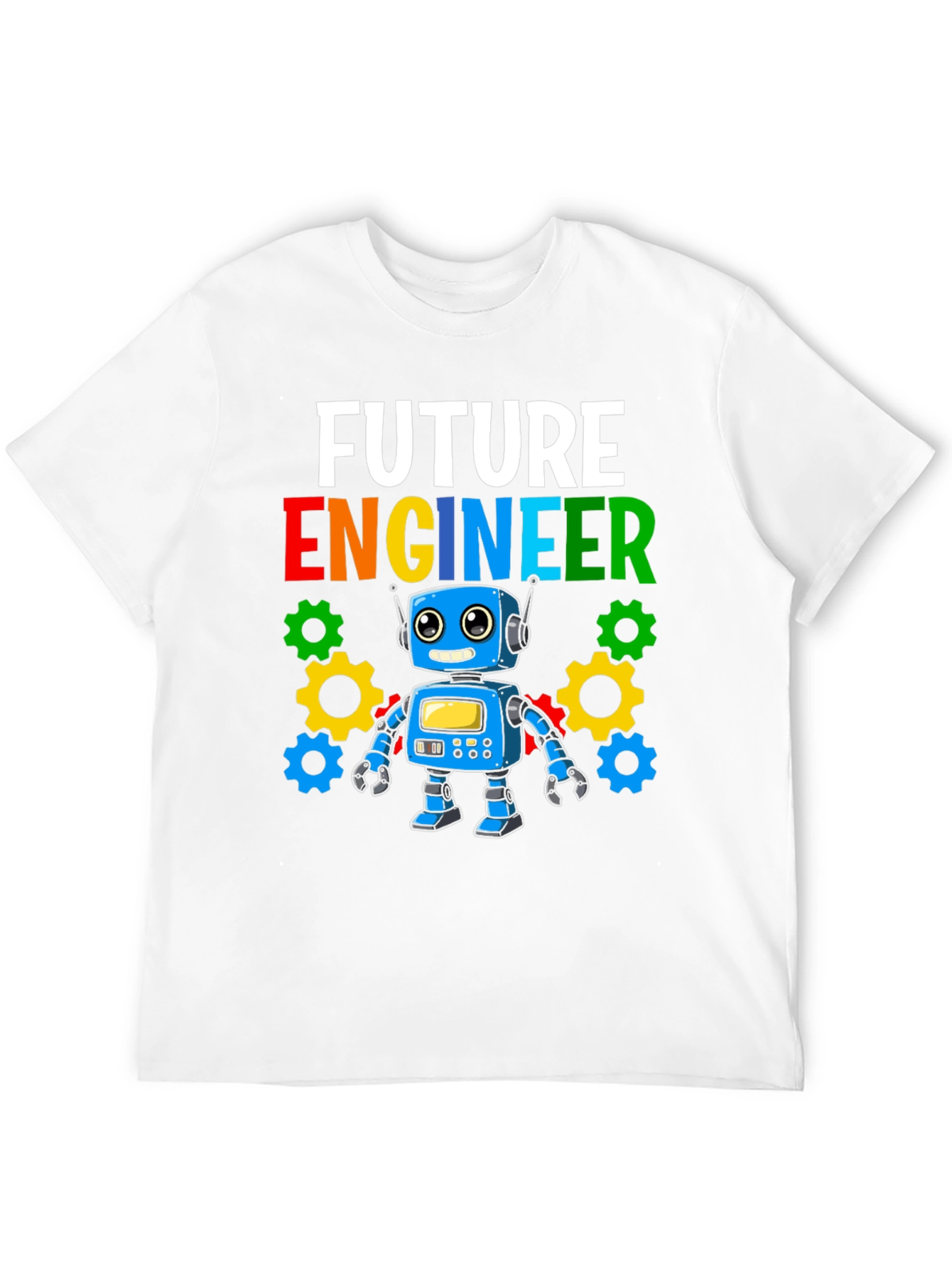 Future Engineer Kids T-Shirt Robot Graphic Tee
