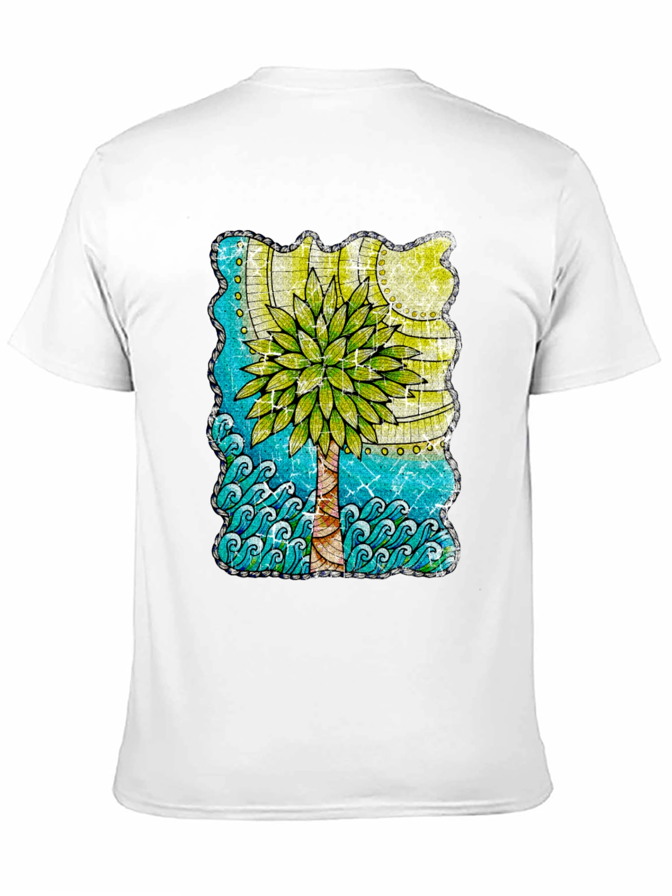 Palm Tree Graphic T-Shirt - Tropical Beach Vibes