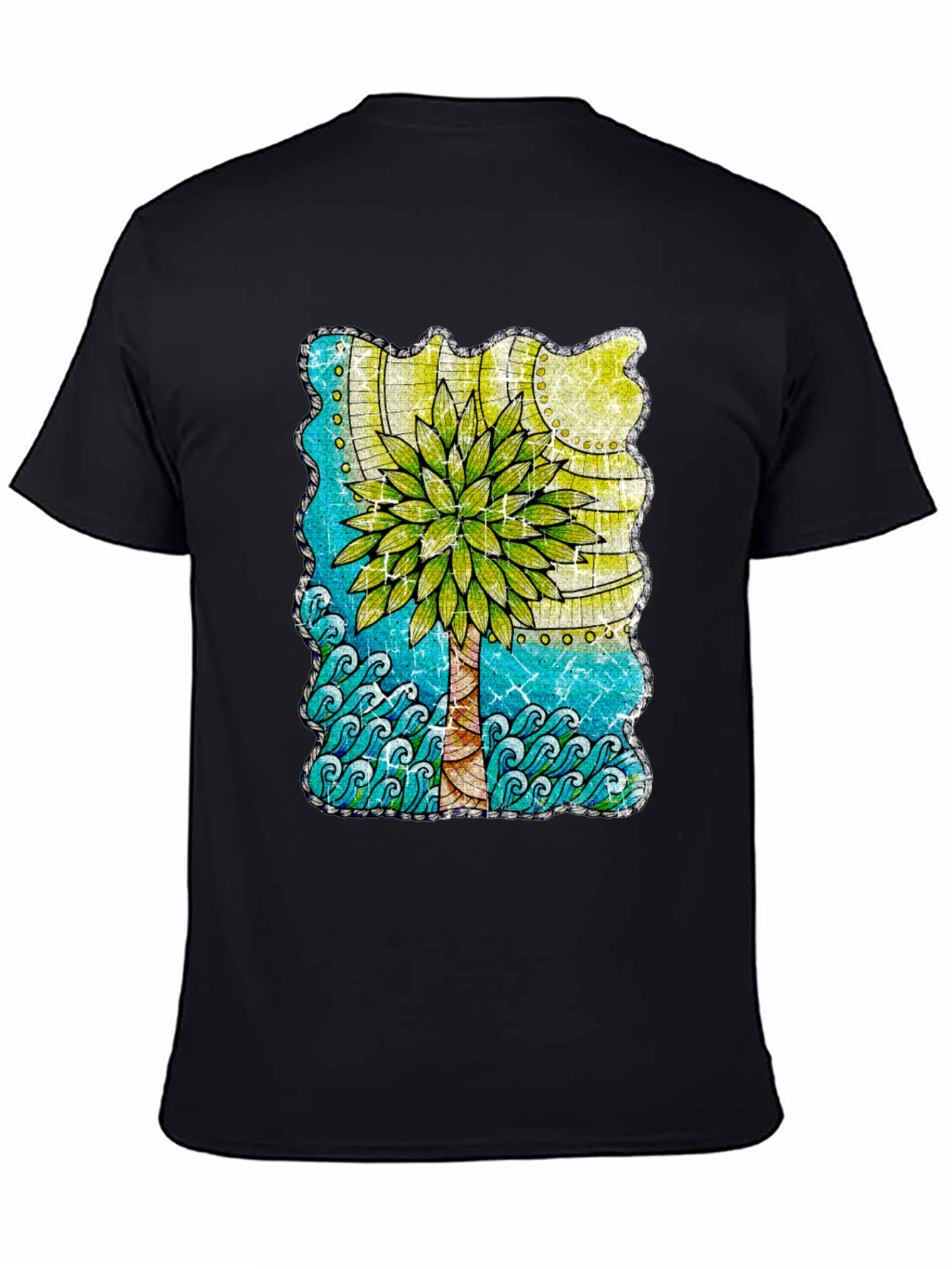 Palm Tree Graphic T-Shirt - Tropical Beach Vibes