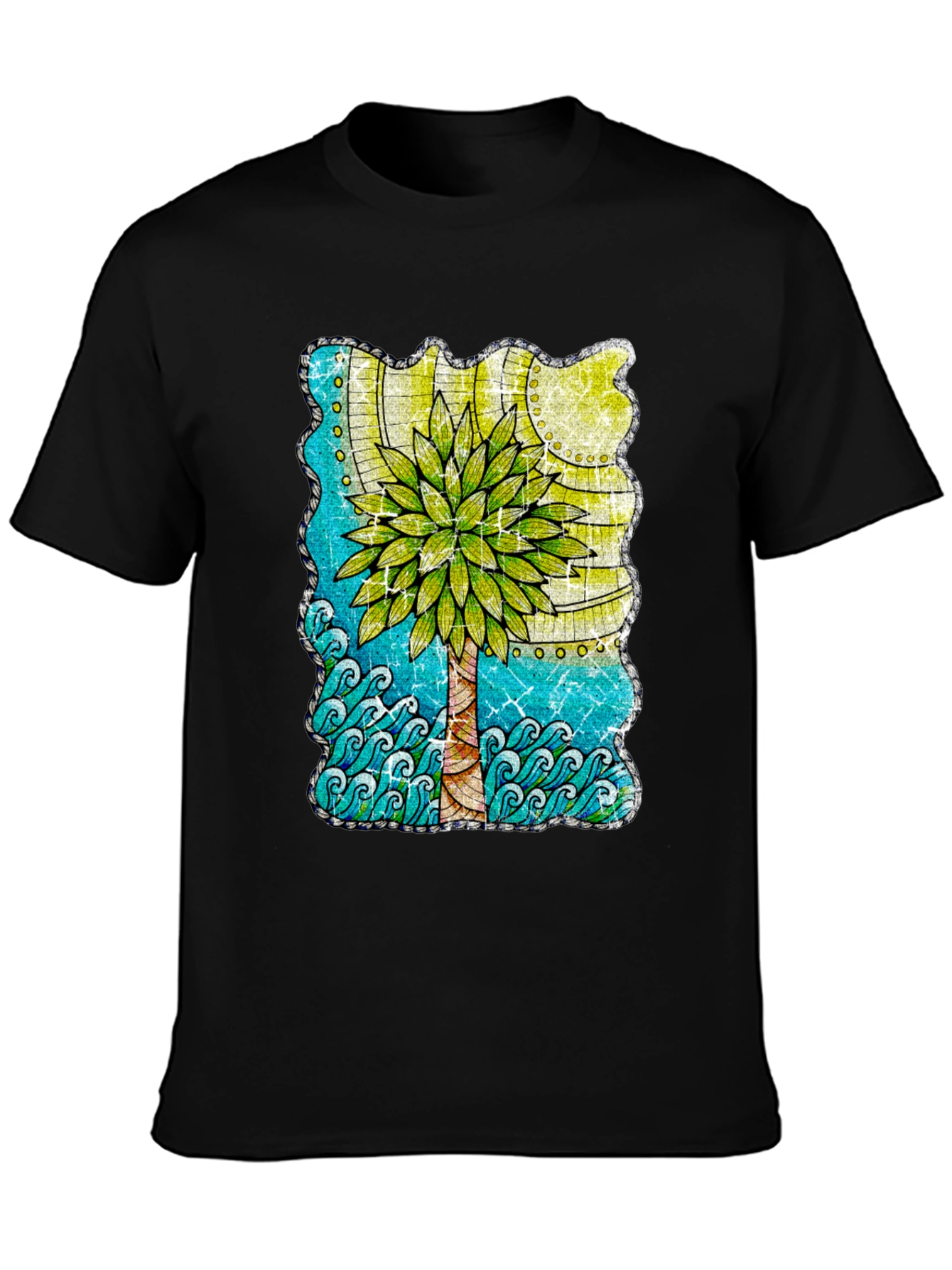 Palm Tree Graphic T-Shirt - Tropical Beach Vibes
