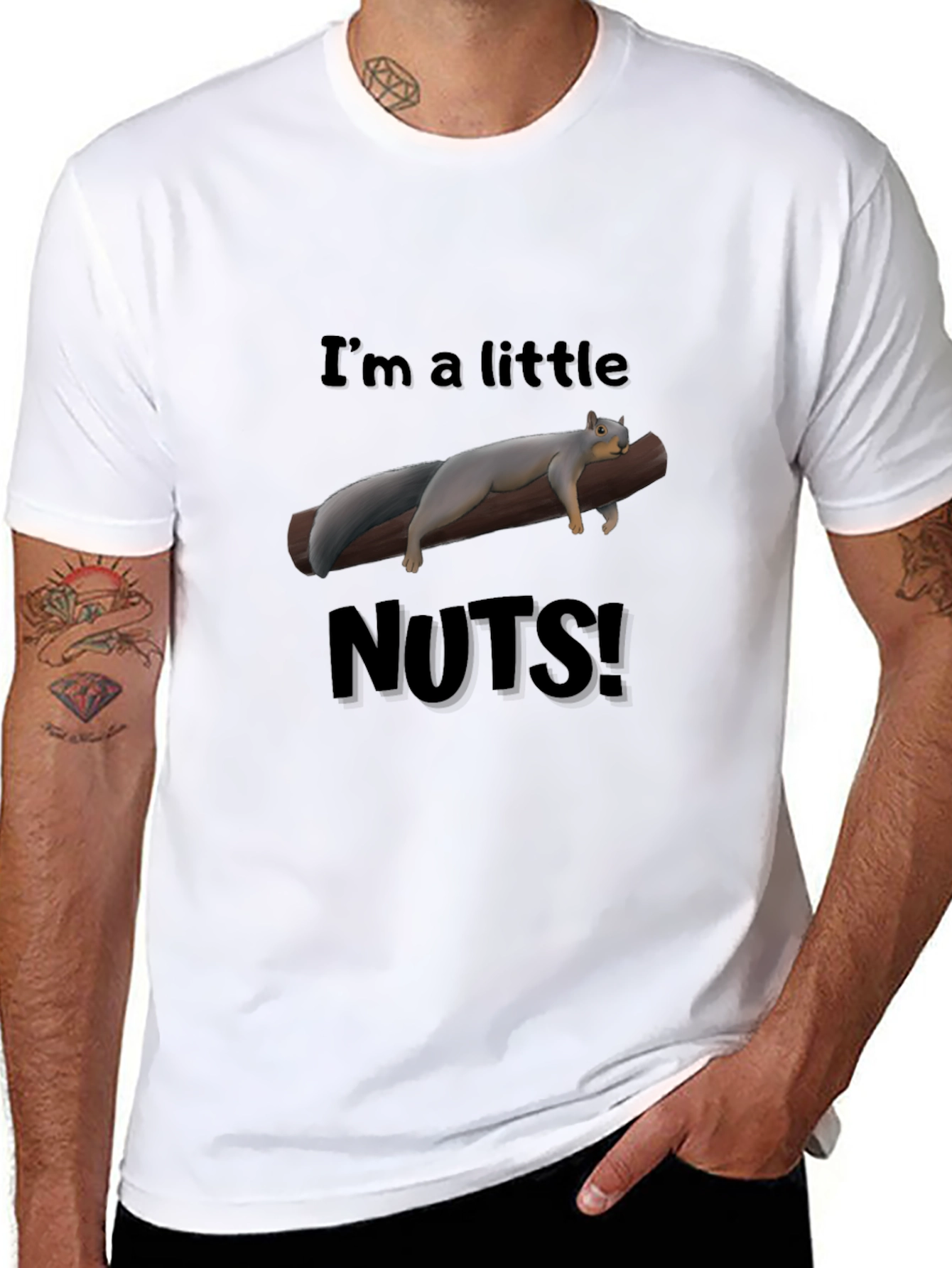 Funny Squirrel Nuts Graphic T-Shirt