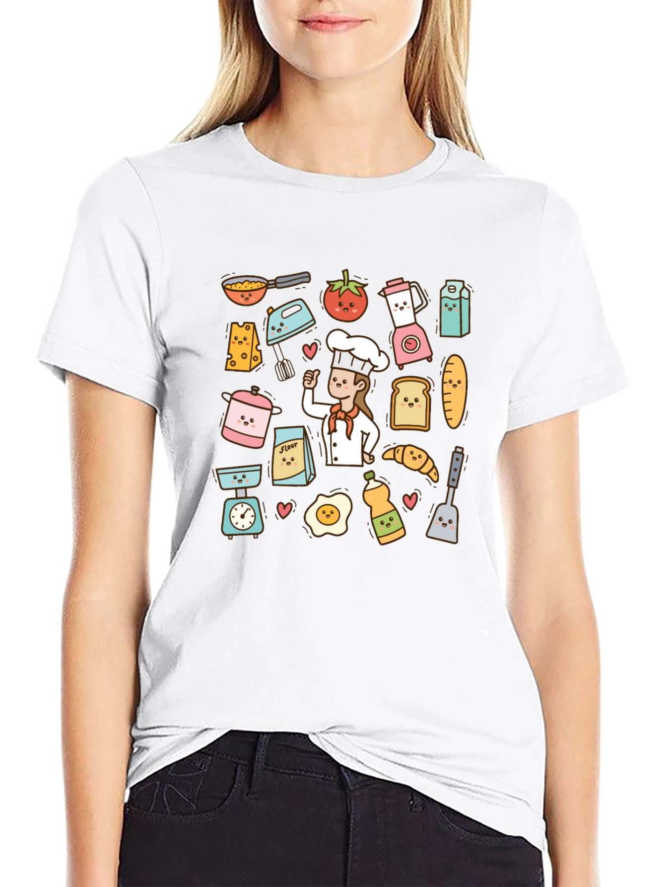 Chef Life T-Shirt: Cooking Pattern Tee