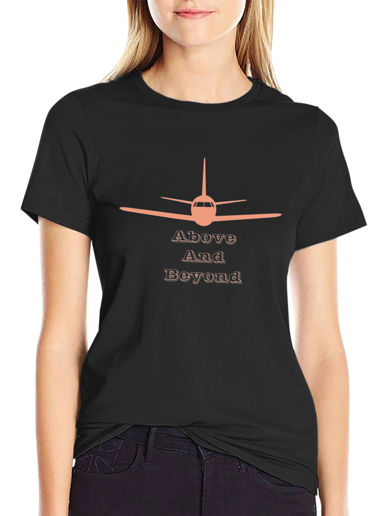 Above and Beyond Airplane Graphic T-Shirt