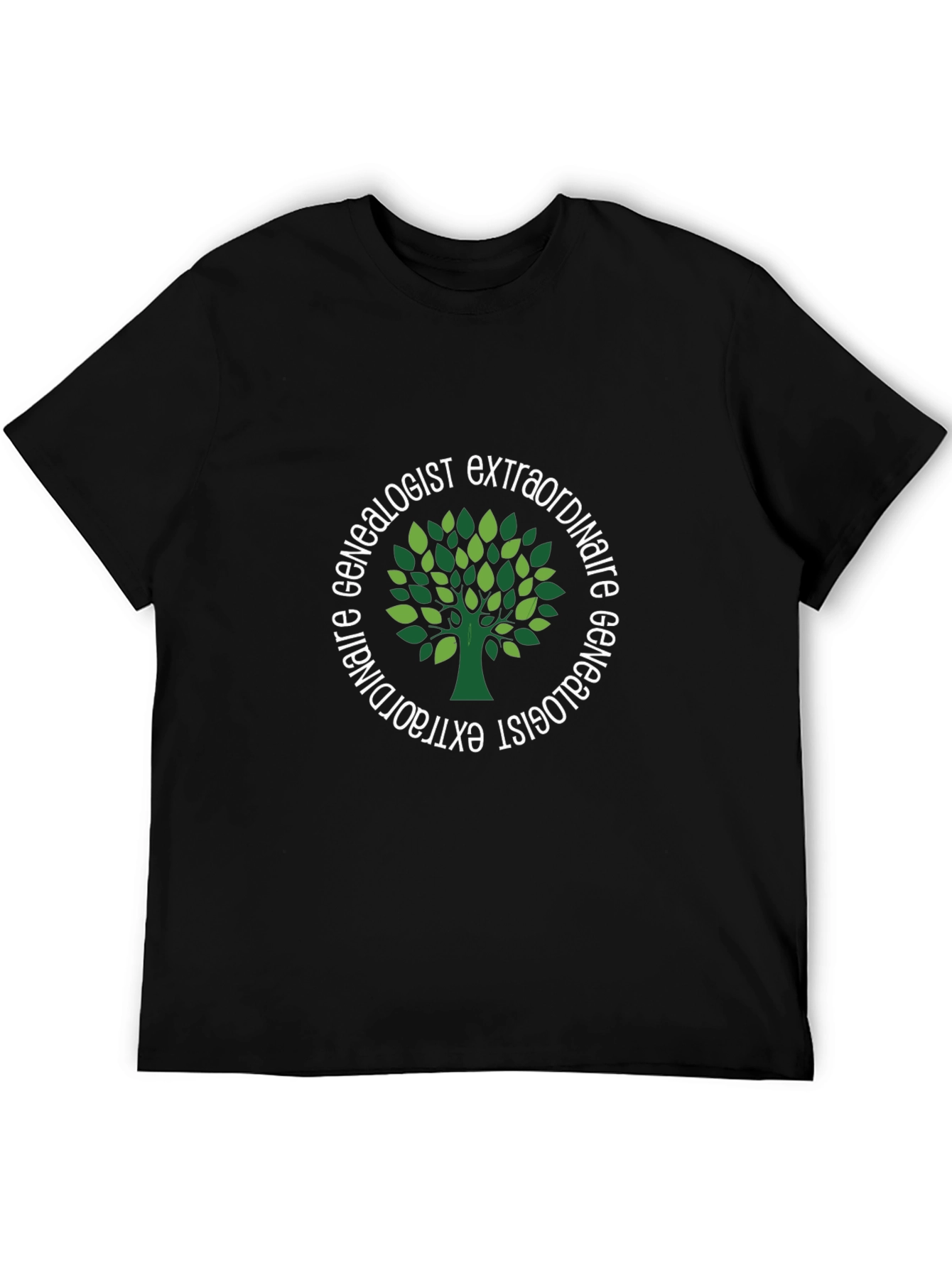 Genealogist Extraordinaire Black T-Shirt