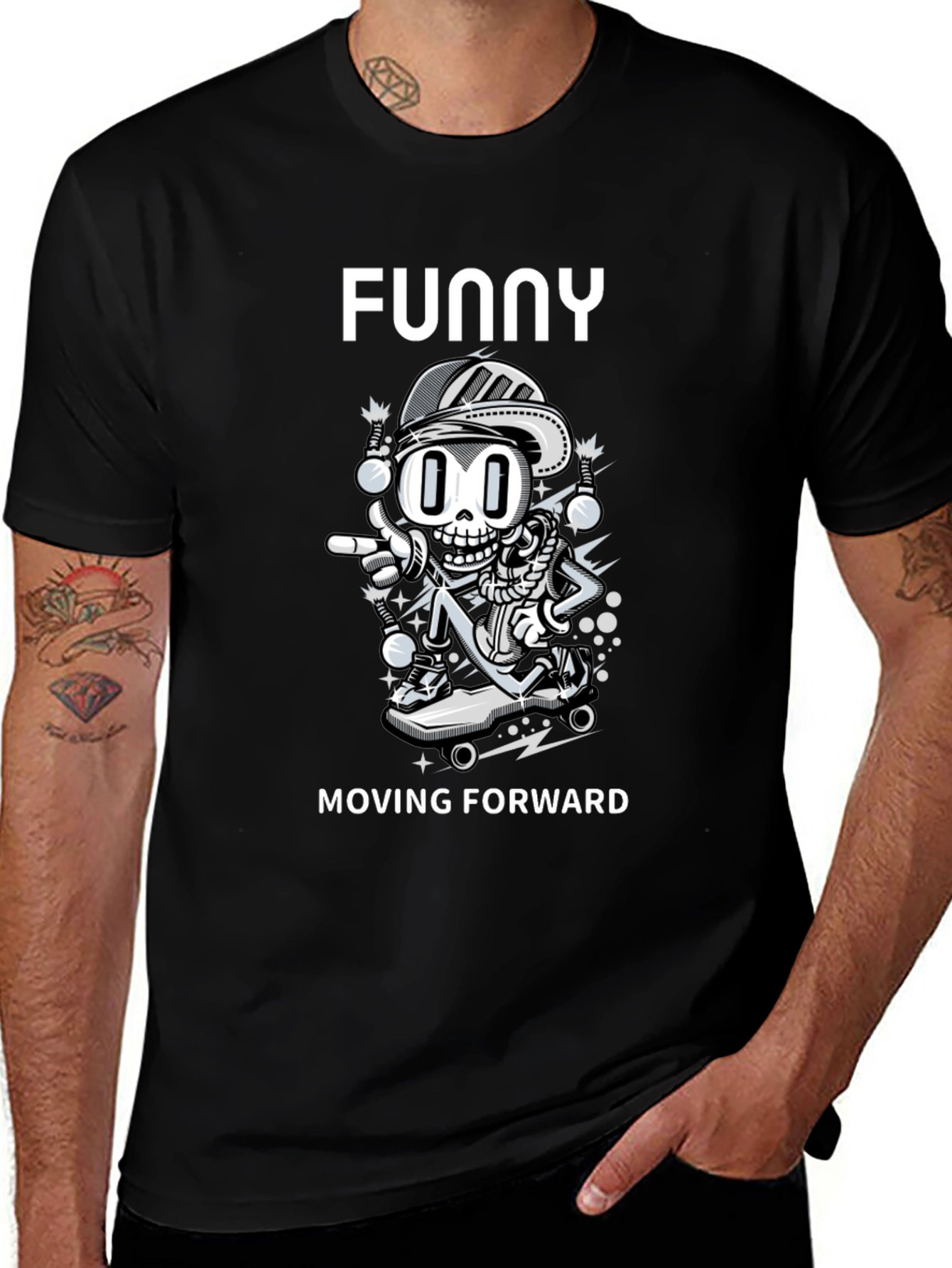 Funny Moving Forward Graphic Tee