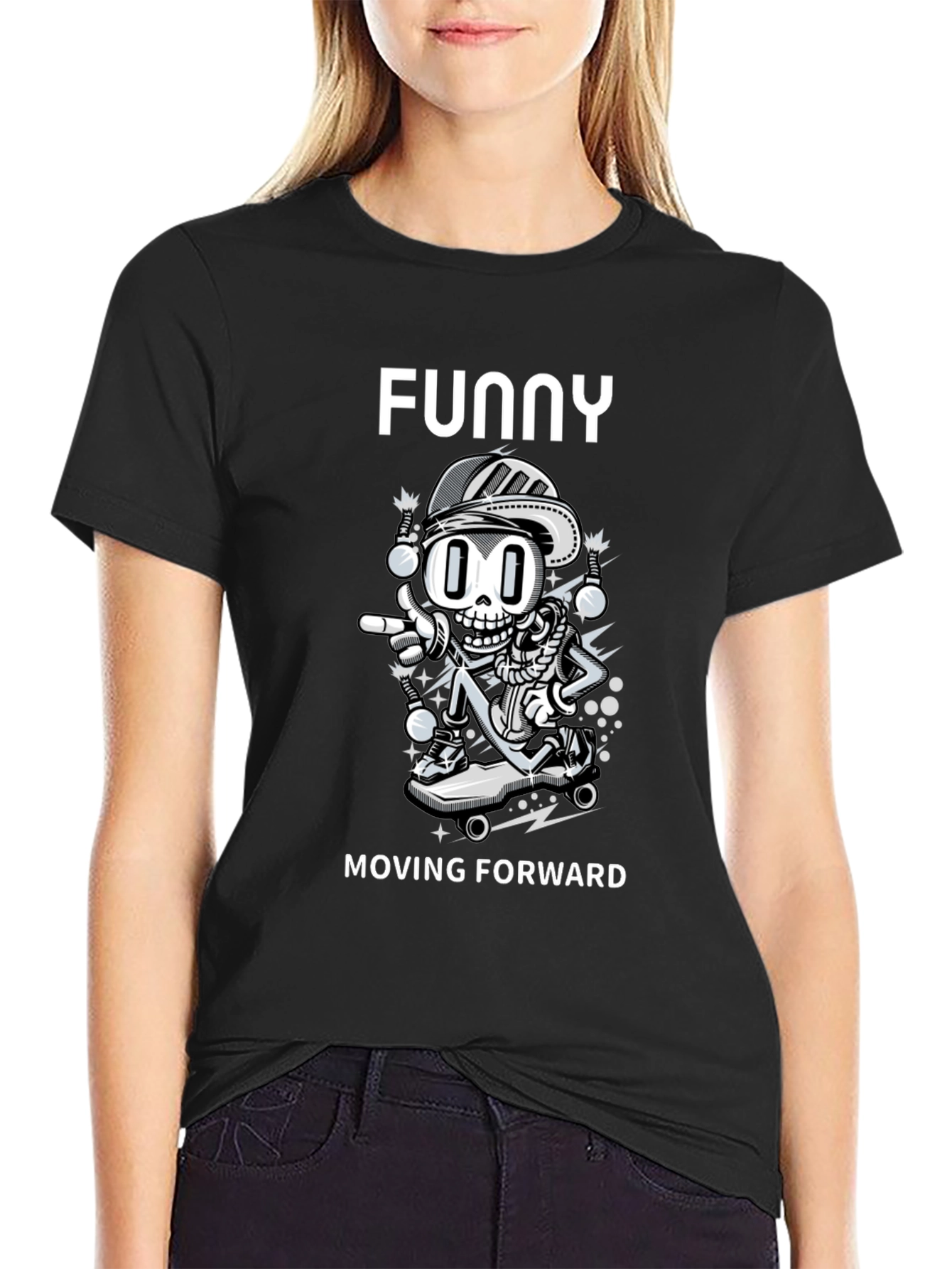 Funny Moving Forward Graphic Tee