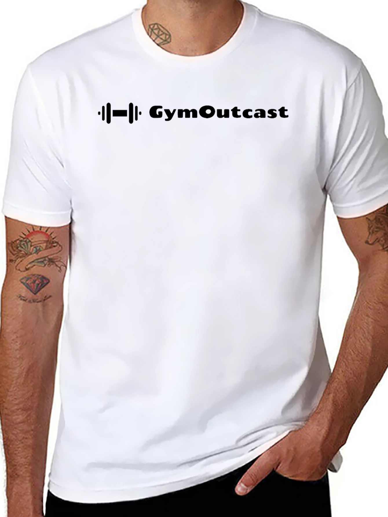 GymOutcast Black Graphic Tee