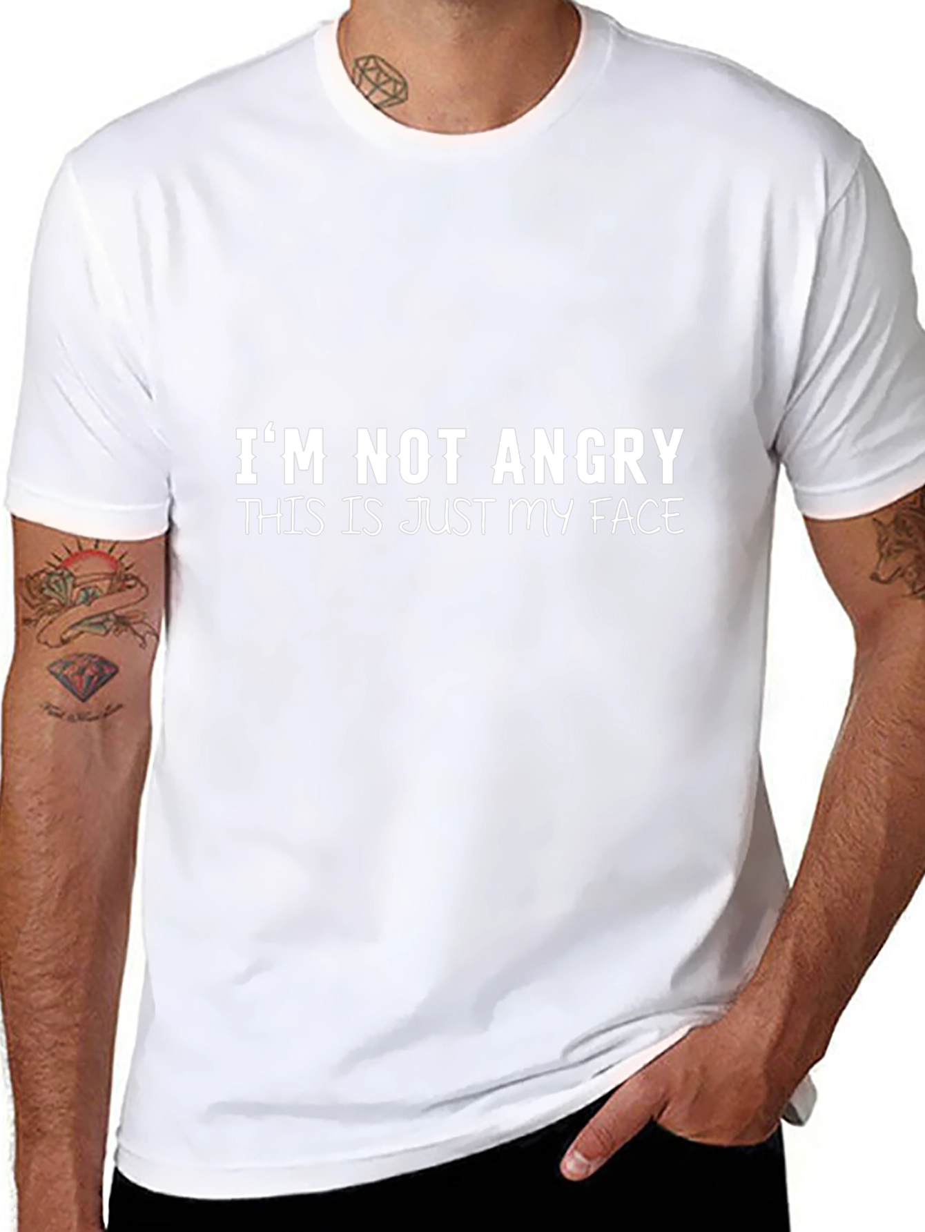 Funny Sarcastic Graphic T-Shirt - Im Not Angry