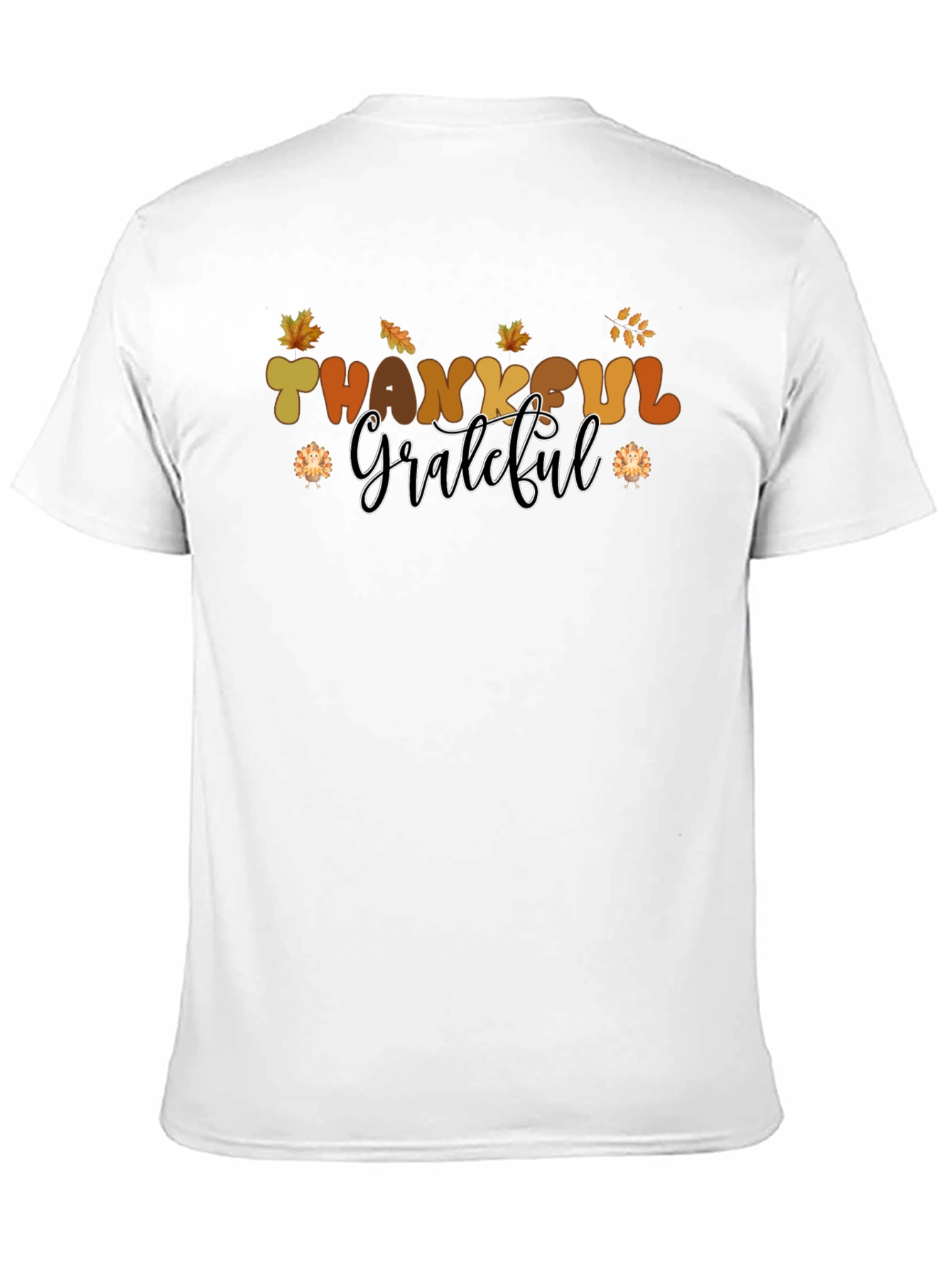 Thankful Grateful T-Shirt - Stylish Autumn Apparel