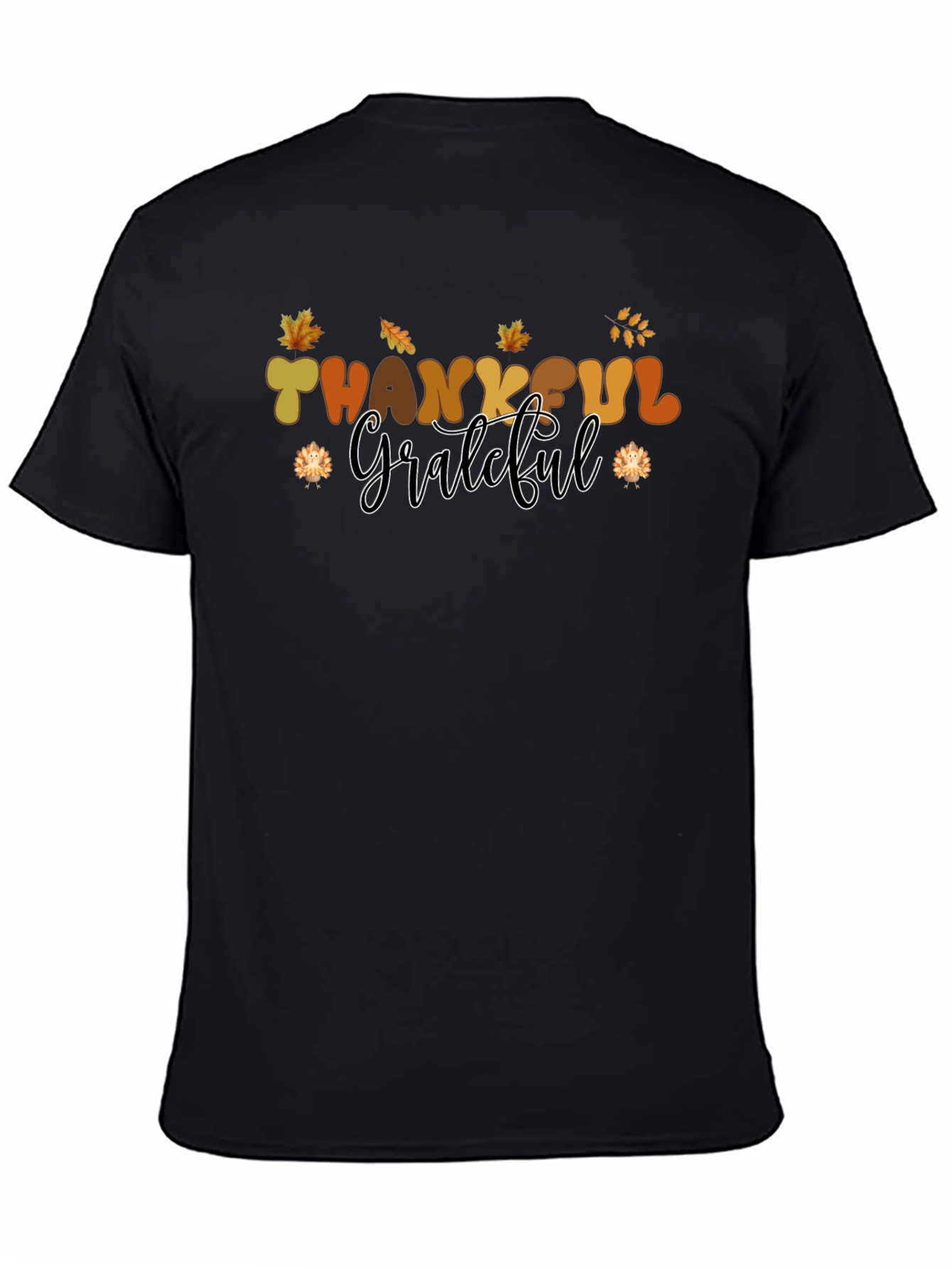 Thankful Grateful T-Shirt - Stylish Autumn Apparel