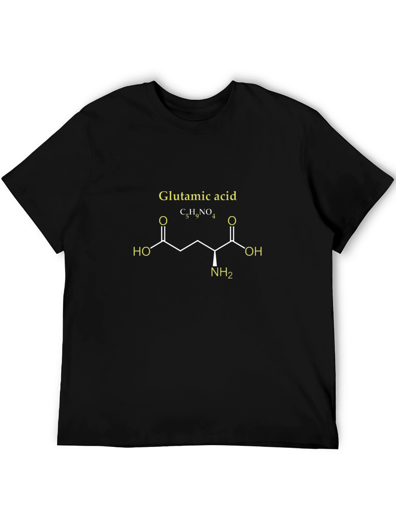 Glutamic Acid Molecule Graphic T-Shirt