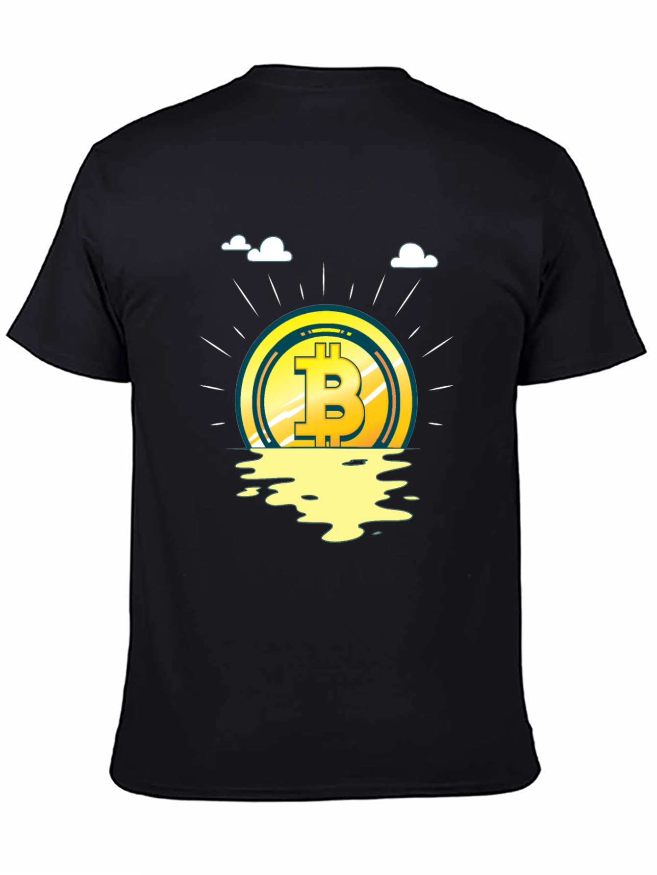 Bitcoin Sunset Graphic Tee - Crypto Fashion