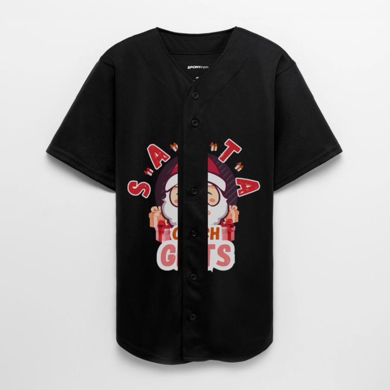 Santa Claus Catch Gifts Holiday Design