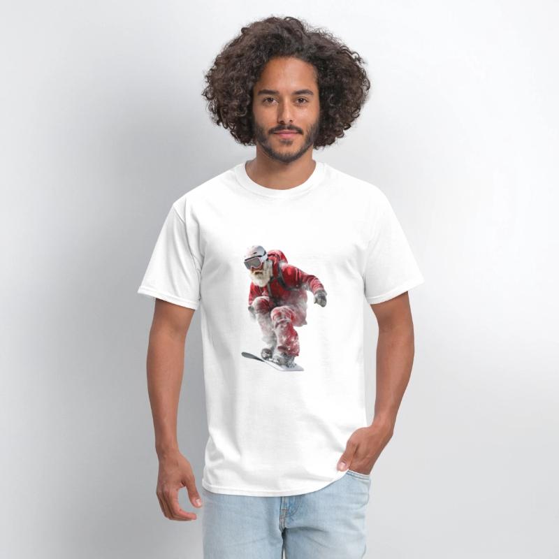 Santa Snowboarding, Snowboarder Santa, Ally Oop