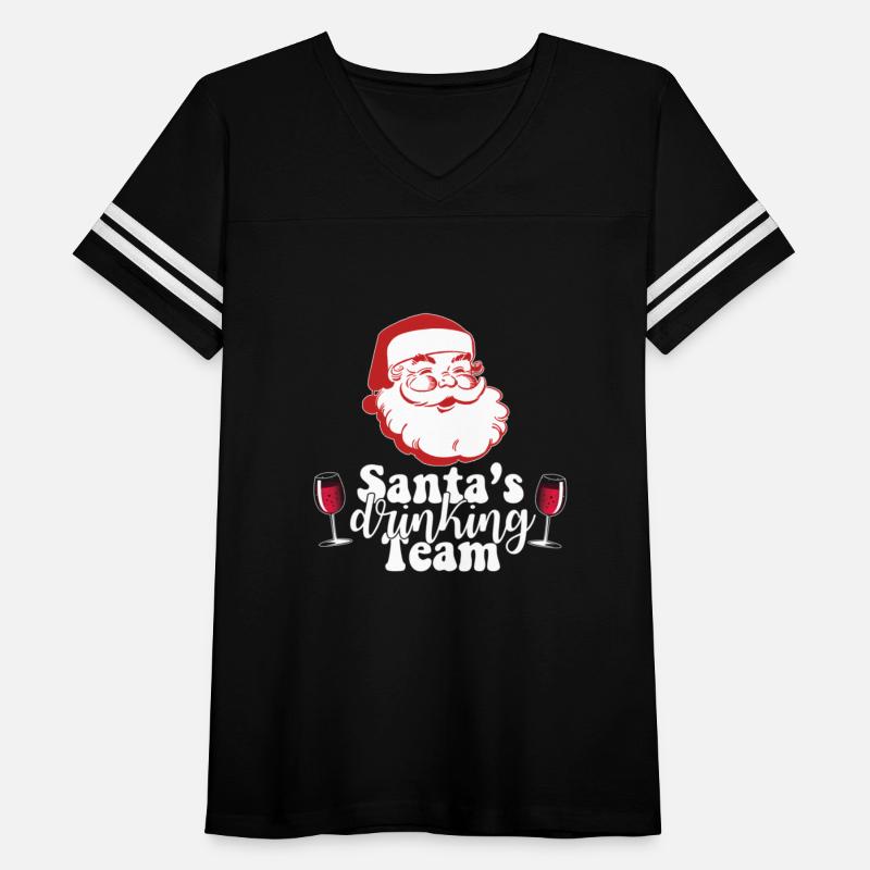 Santa'S Drinking Team Fun Wine Drinkers Meme