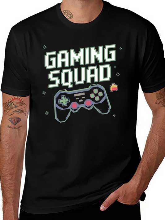 Gaming Squad T-Shirt Pixel Art Controller