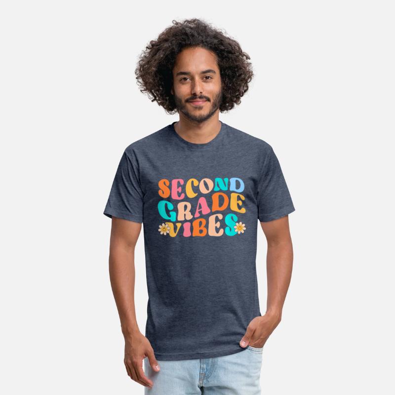 Second Grade Vibes Retro Back to School Teacher Wo