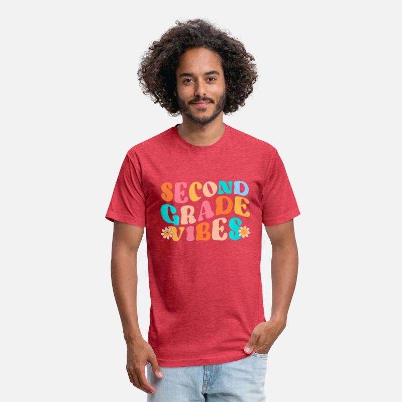 Second Grade Vibes Retro Back to School Teacher Wo